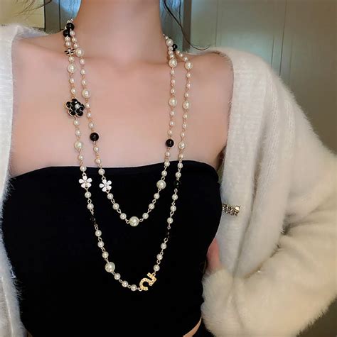 chanel dupe necklace|chanel knock off necklace.